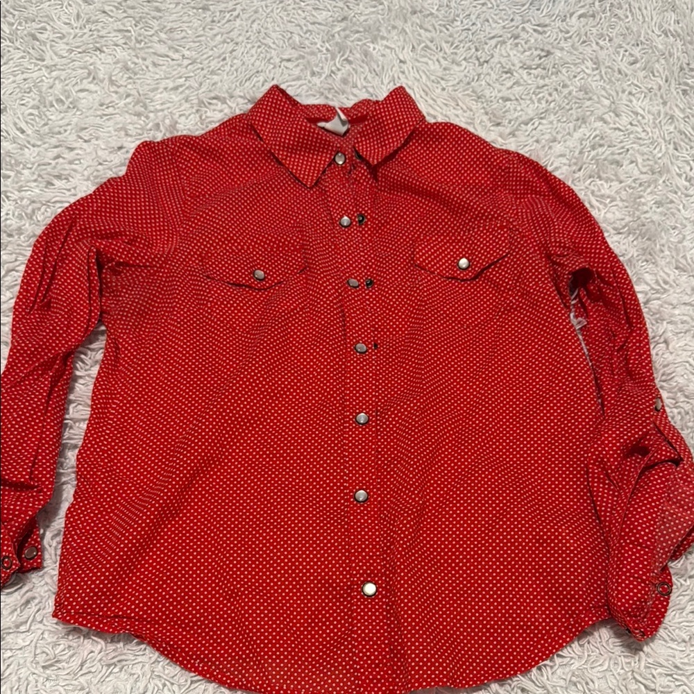 Vintage Forever 21 Red Polka Dot Shirt